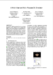 A Multi-User and Multi-Purpose CA Simulator