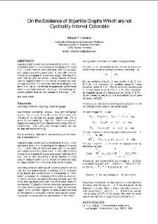 On the Existence of Bipartite Graphs Which are notCyclically-Interval Colorable