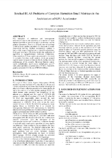Batched BLAS Problems of Complex Hermitian Small Matrices in theArchitecture of GPU Accelerator