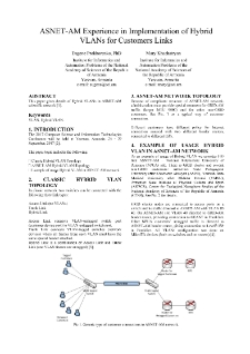 ASNET-AM Experience in Implementation of HybridVLANs for Customers Links