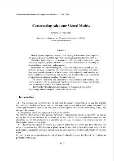 Constructing Adequate Mental Models