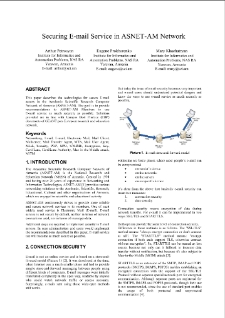 Securing E-mail Service in ASNET-AM Network
