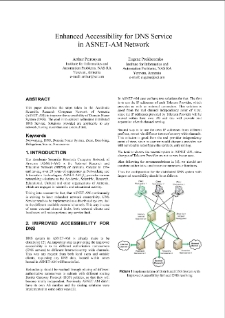Enhanced Accessibility for DNS Service in ASNET-AM Network