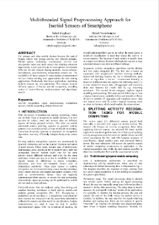 Multithreaded Signal Preprocessing Approach for Inertial Sensors of Smartphone