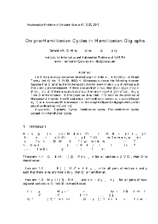 On pre-Hamiltonian Cycles in Hamiltonian Digraphs