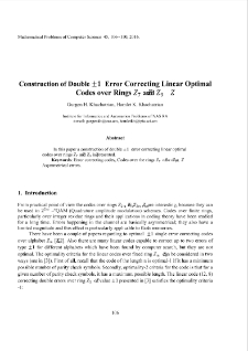 Construction of Double ±1 Error Correcting Linear OptimalCodes over Rings ����7 and ����9