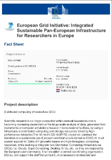 EGIInSPIRE - European Grid Initiative: Integrated Sustainable Pan-European Infrastructure for Researchers in Europe (2010-2014)
