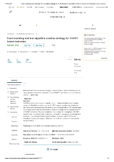Fault modeling and test algorithm creation strategy for FinFET-based memories