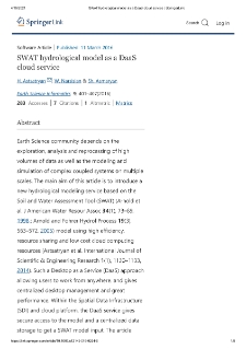 SWAT hydrological model as a DaaS cloud service