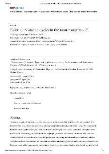 Euler tours and unicycles in the rotor-router model