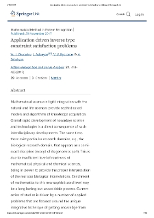 Application driven inverse type constraint satisfaction problems