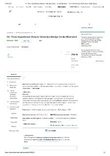 On Three Hypotheses Robust Detection Design Under Mismatch