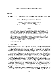 A Solution for Preventing the Rogue Certificate Attack